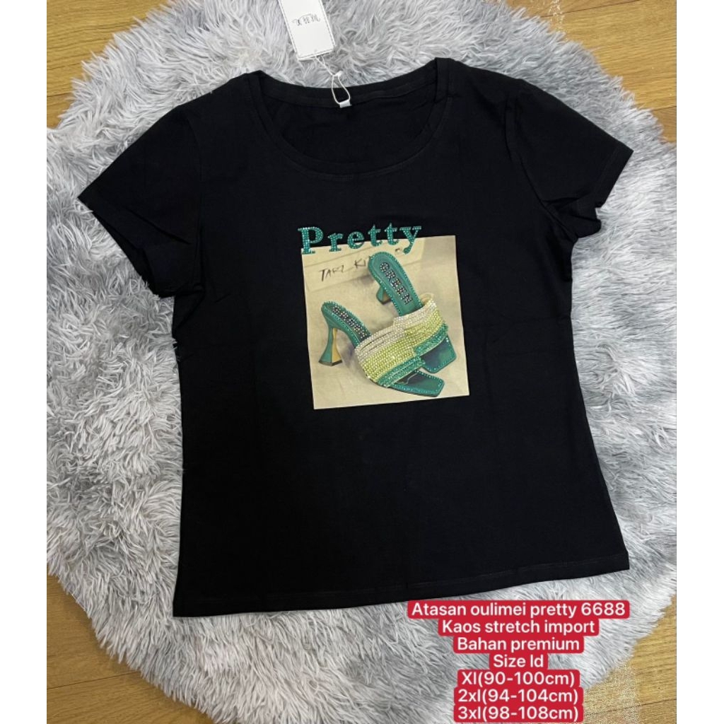 6688  - 2507 - E709 - 5831 - 6688 - 879 kaos wanita import