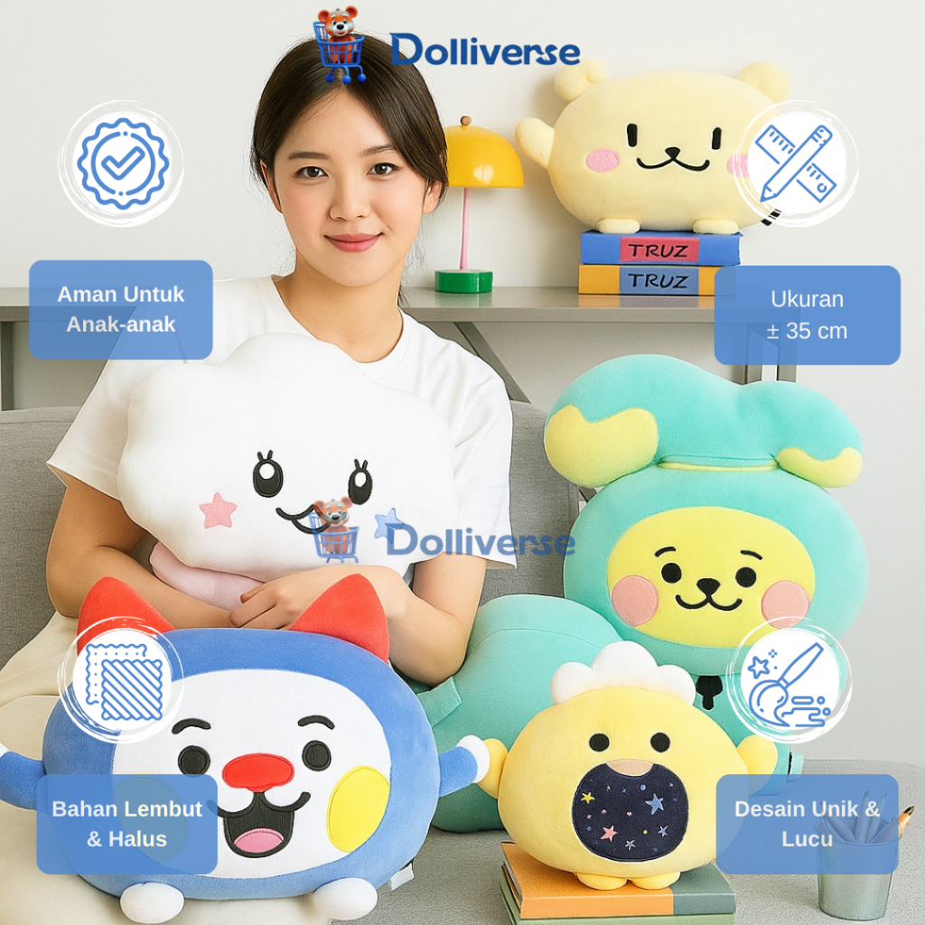 Dolliverse READY STOCK TREASURE Bantal Boneka Truz Unofficial ukuran 35 cmTRUZ TREASURE