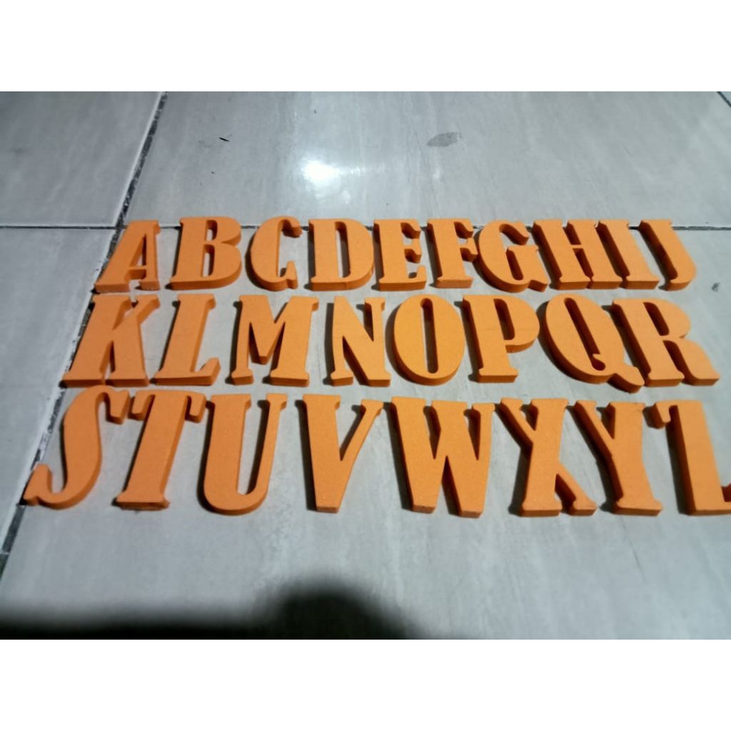 

Alfabet A Sampai Z Tinggi Huruf 12 cm Spon Eva Tebal 5 mm