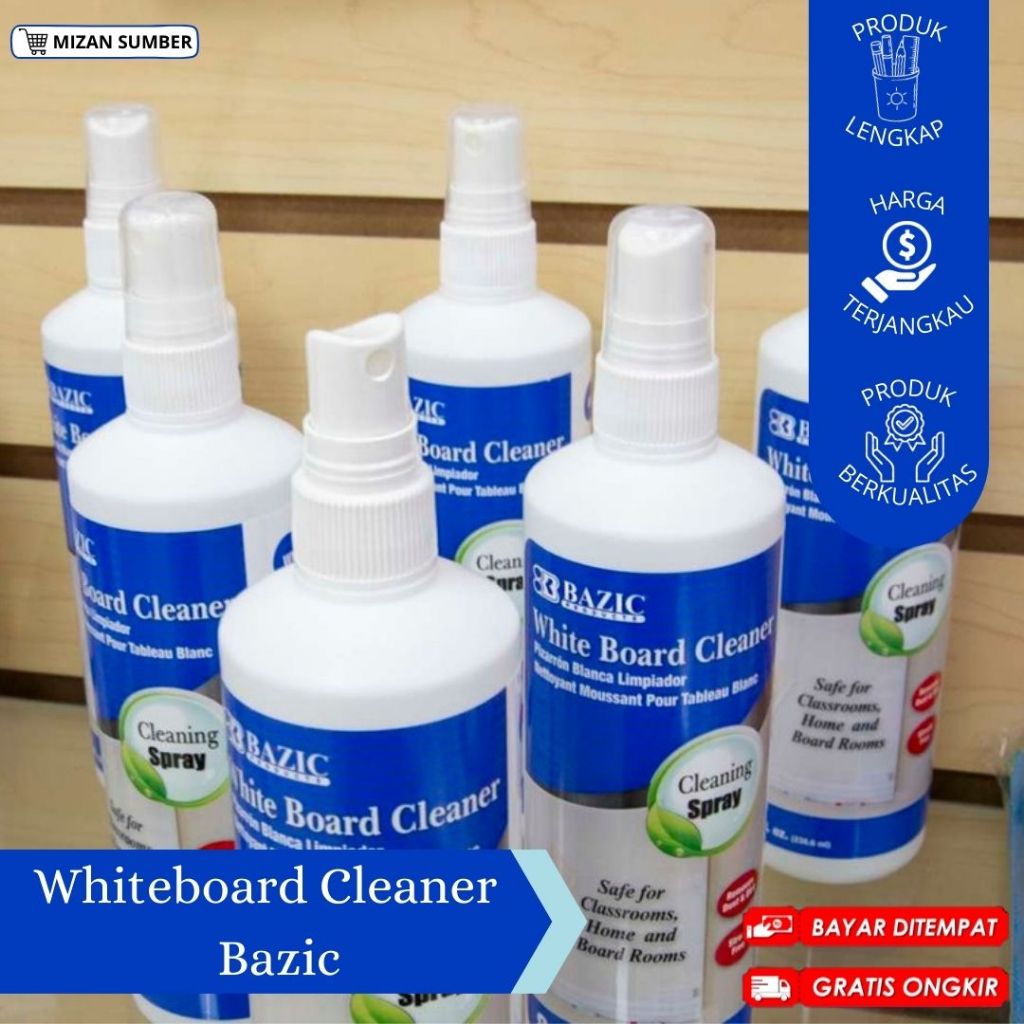 

BAZIC Whiteboard Cleaner 8 Oz / Alat Tulis Kantor / Cirebon / Cod / Free Ongkir
