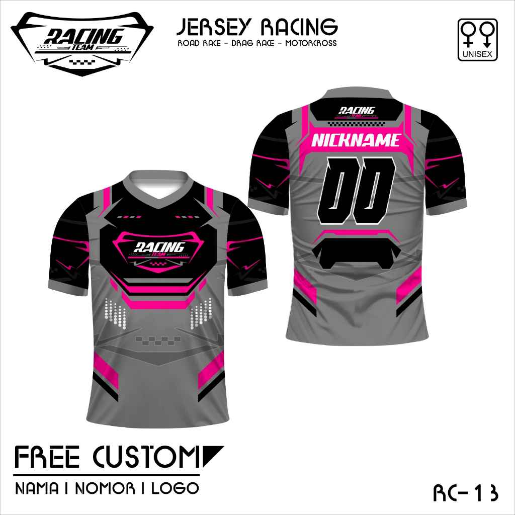Jersey racing kaos baju racing team free custom