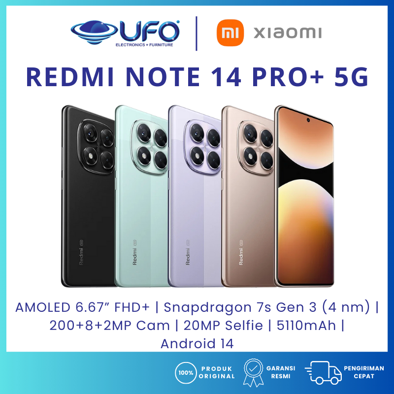 HP XIAOMI Redmi Note 14 Pro Plus 5G RAM8/256GB | RAM12/512GB