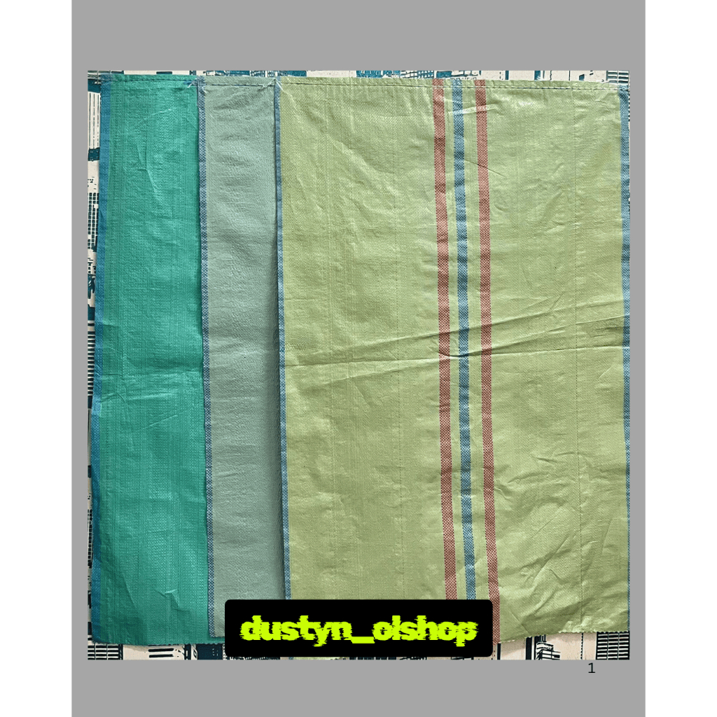 Karung plastik Hijau Premium bahan tebal Karung baru