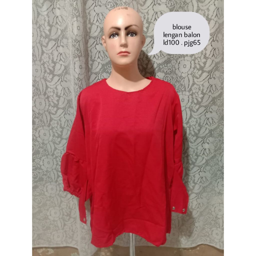 baju preloved  blouse lengan balon