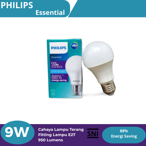Philips Lampu Essential LED 9W