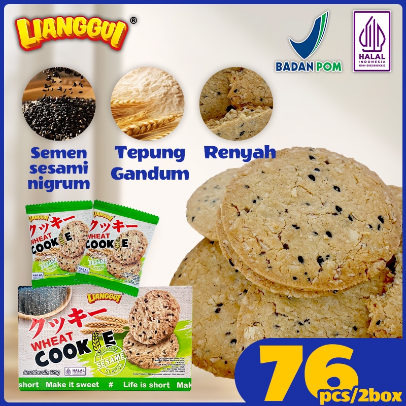 

LIANGGUI Kukis Coklat Oat Chia Wijen Halal, Cemilan Diet Sehat, Snack Pengganti Makan Viral Keluarga