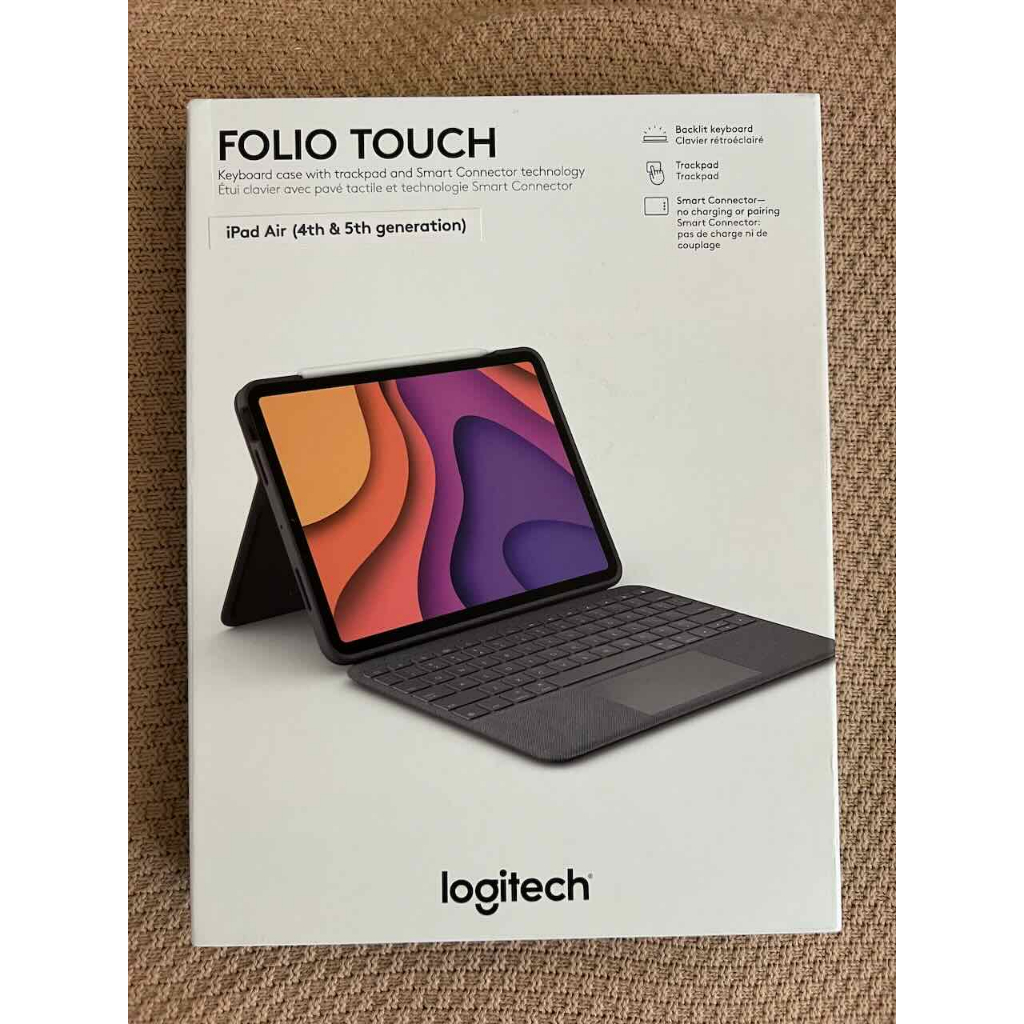 Logitech Folio Combo Touch for Apple iPad Air (4th & 5th gen) - iPad Air 4 / 5 Case Keyboard