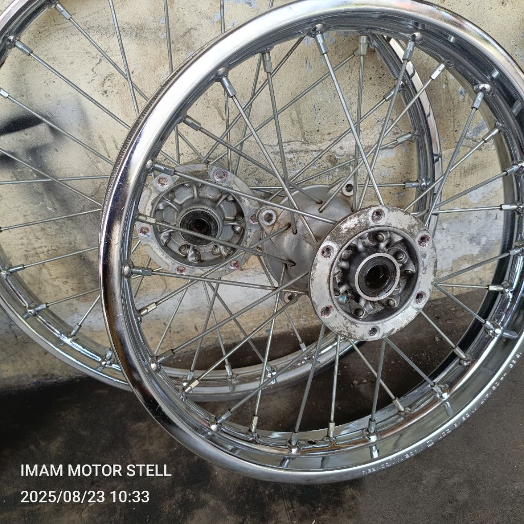 velg KLX ori copotan ring 16/19 siap pasang 1set no ban