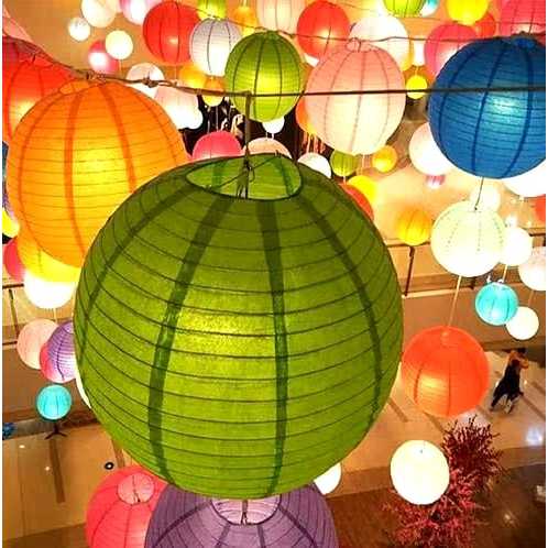 LAMPION POLOS 20 CM 25 CM 30 CM LAMPION WARNA/LAMPION PESTA/LAMPION IMLEK/LAMPION LENTERA U=IMLEK