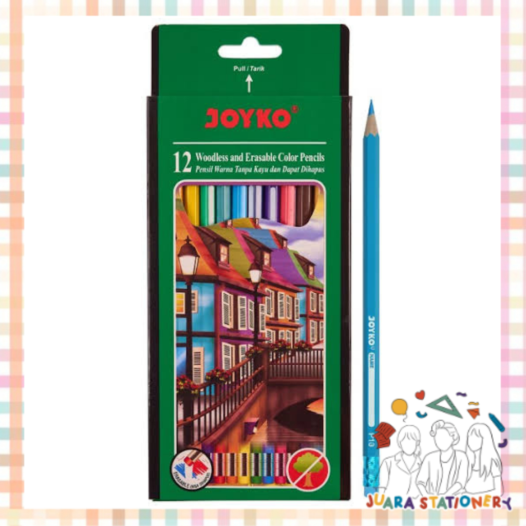 

(875) Pensil Warna Erasable CP-109 12 Warna / Pensil Warna Bisa Dihapus 12 Warna