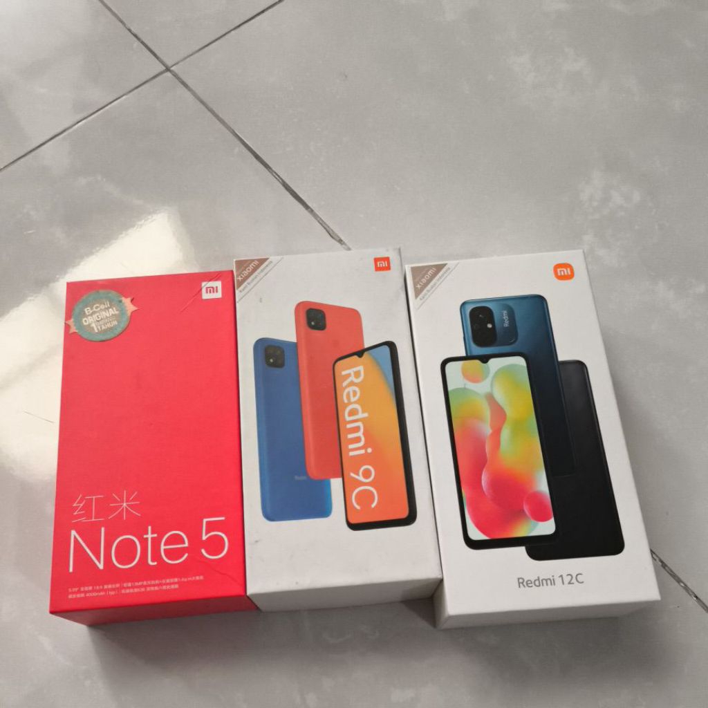 hp bekas xiaomi note 5 redmi 9c redmi 12c