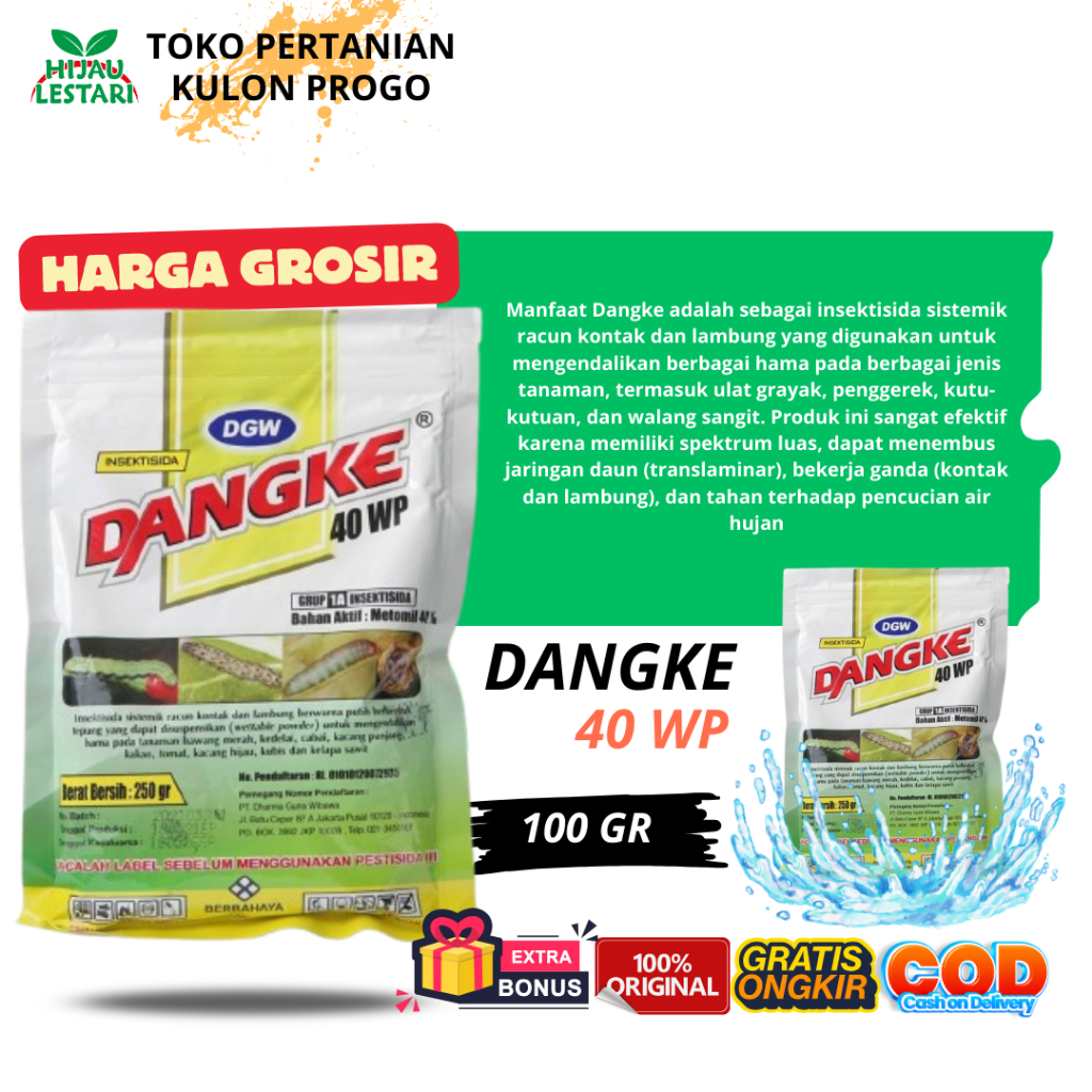 DANGKE -HARGA GROSIR  Insektisida Pembasmi Hama Tanaman (100 gr) / Dangke Insektisida