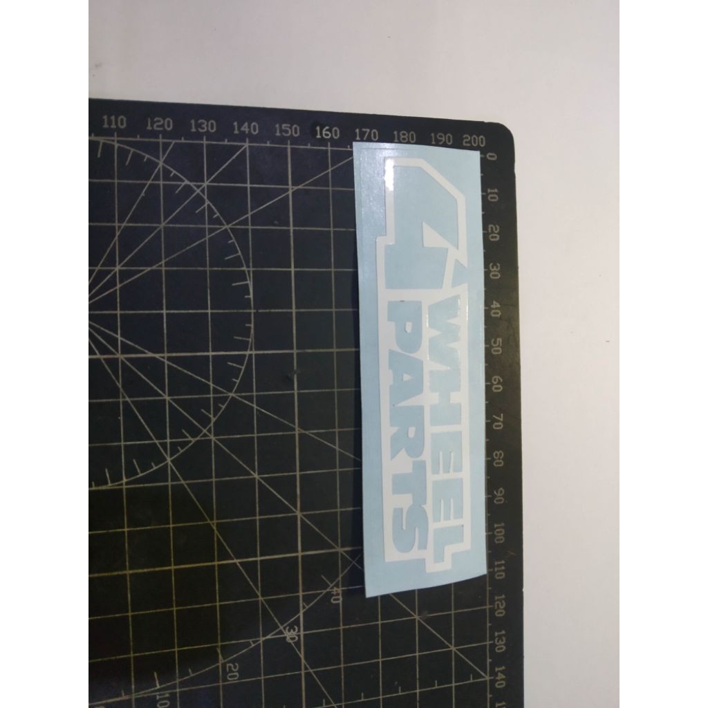 

stiker cutting 4wheels parts