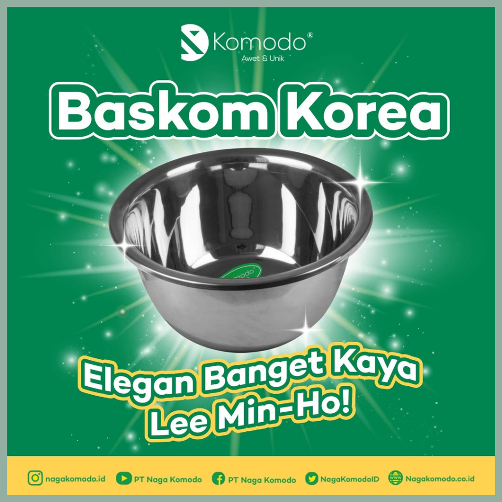 Baskom Stainless Korea Komodo