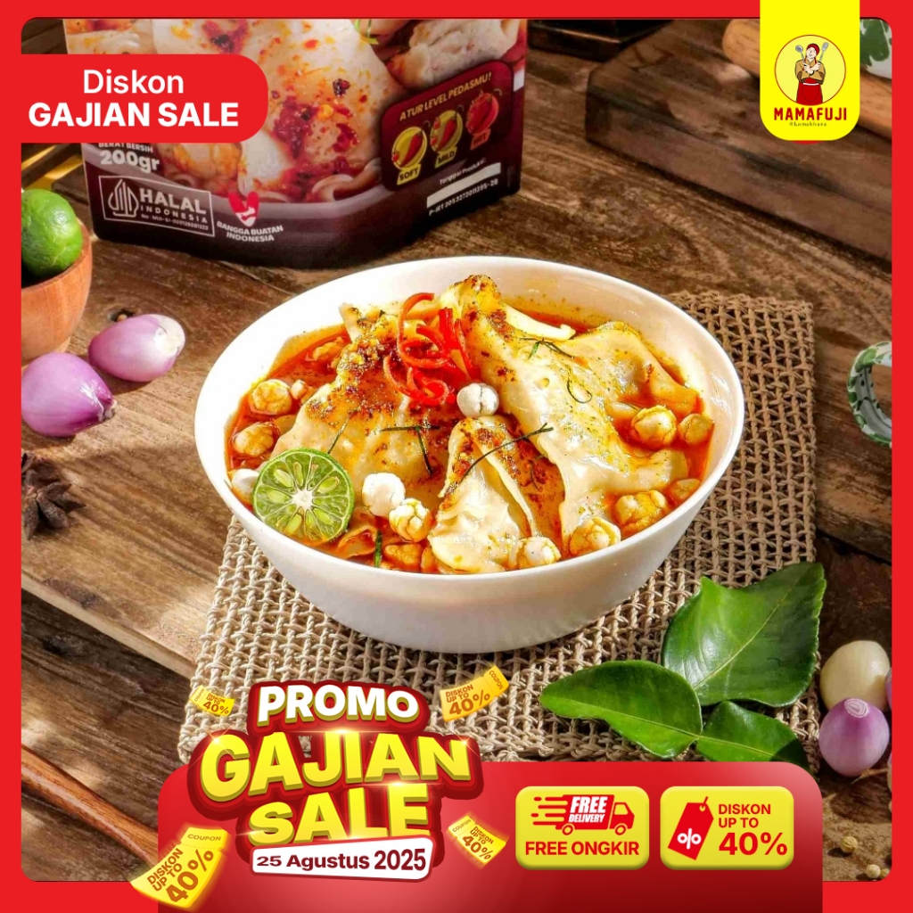 

MAMA FUJI - PANGSIT KUAH AYAM SPICY / ENAK / GURIH