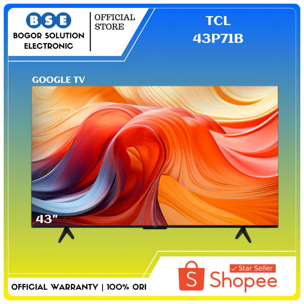 TCL 43 Inch Google TV 43 TCL 43P71B 4K HDR 10+ Dolby Audio TCL 43P71