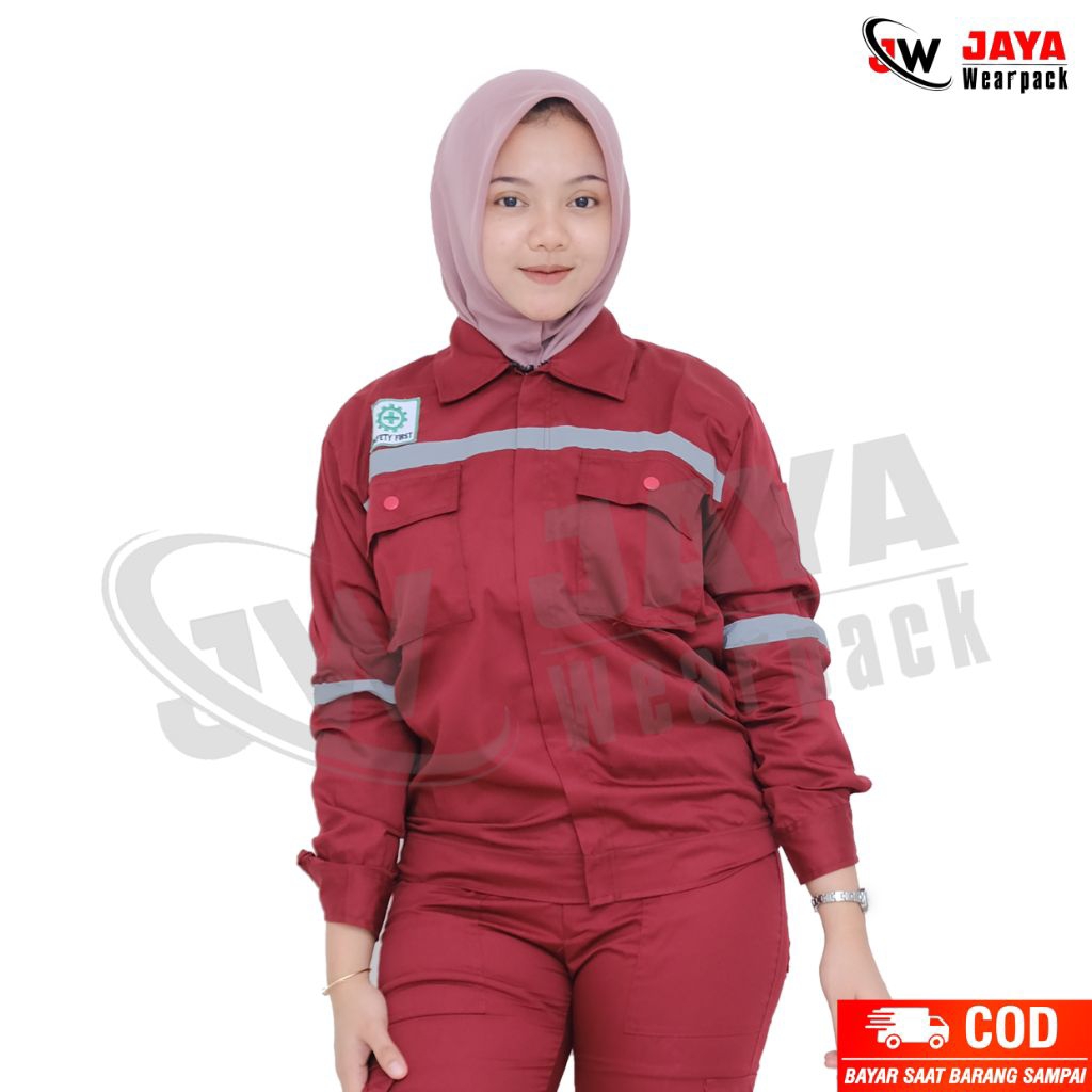 WEARPACK SAFETY ATASAN MERAH MAROON