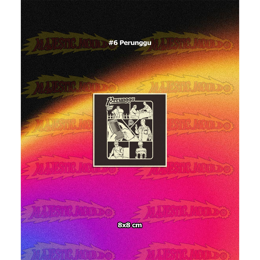 

#6 Perunggu – Stiker Band Vinyl Glossy | Tahan Air & Luntur (Laptop/Helm/Tumbler/dan media lainnya)