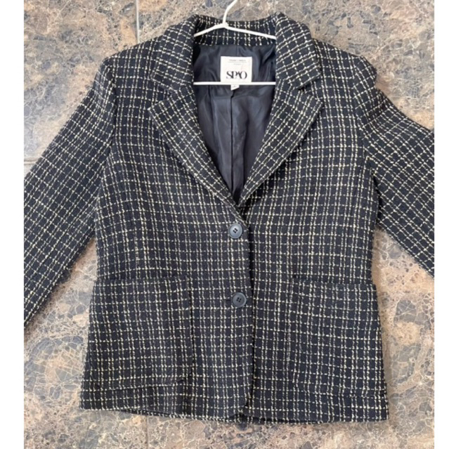 blazer wanita tweet brand spao