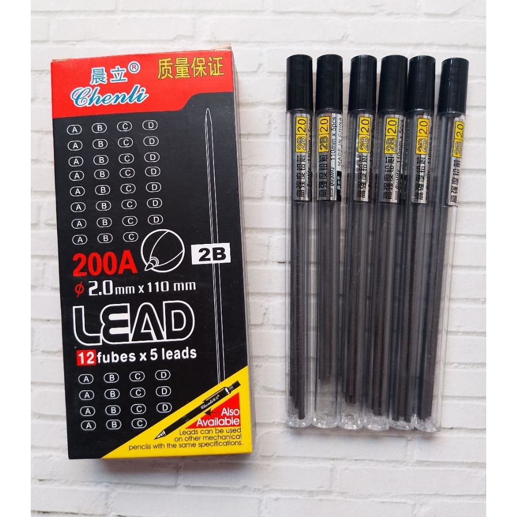 

12TABUNG REFILL PENSIL 2.0/ PENSIL ISI MATA BESAR
