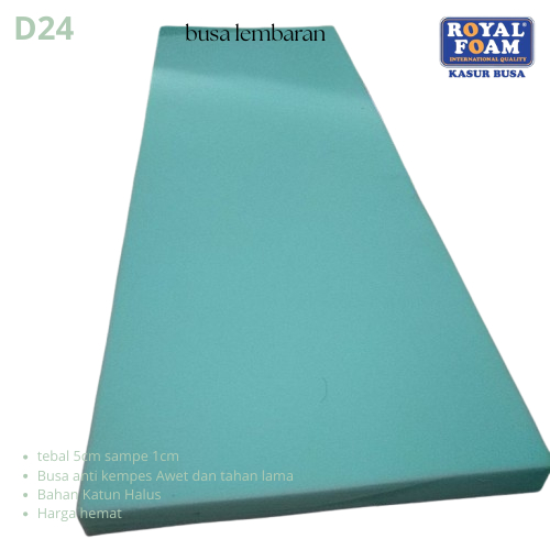 Busa Kursi Bangku BantalanSofa Royal Foam Premium200x140cm Tebal1cm 2cm 3cm 4cm 5cm hijau Density 24