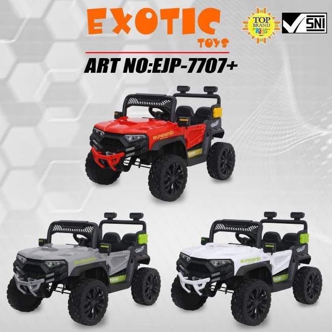 Mainan Mobil Aki Exotic Ejp-7707+ Ban Karet