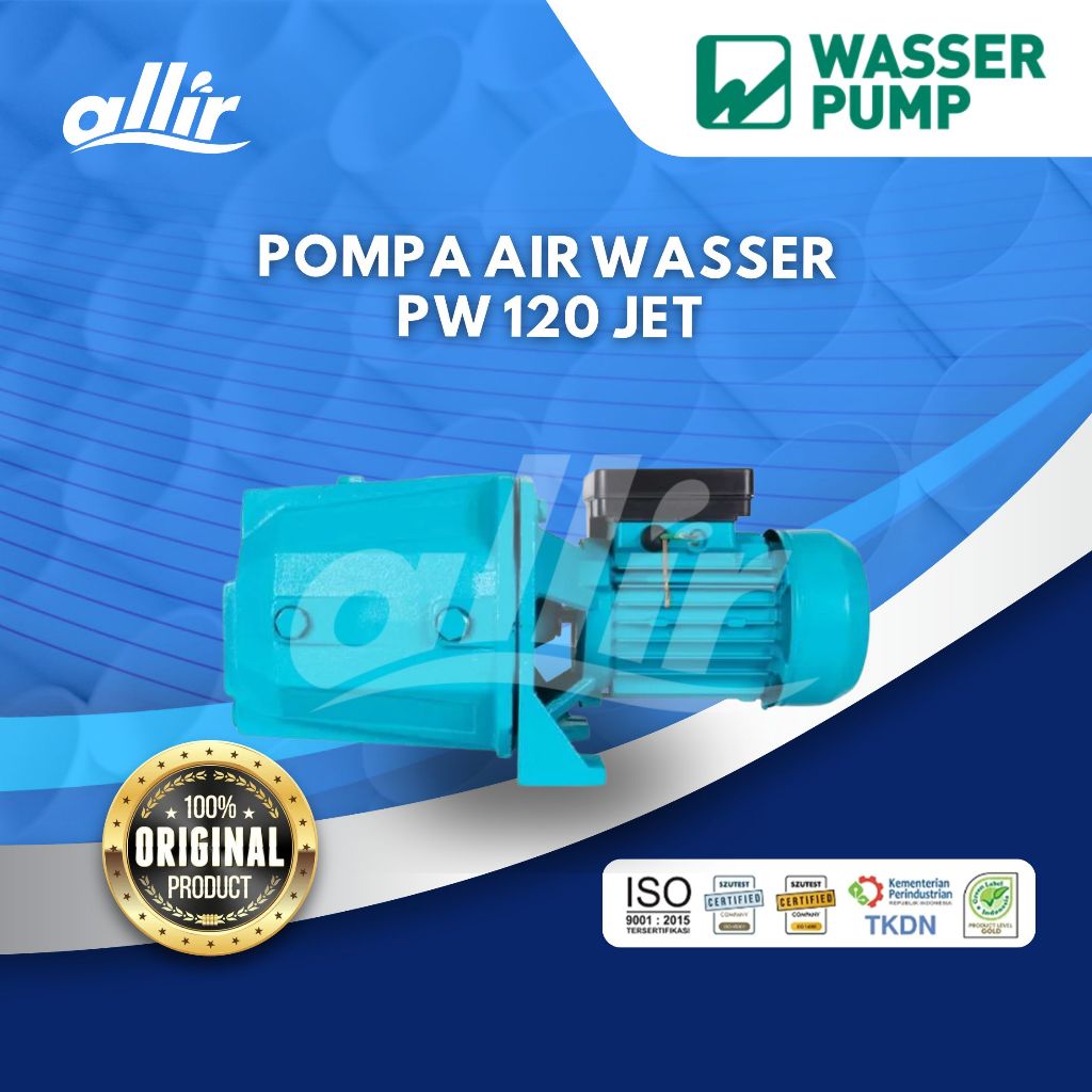 Allir - Pompa Air Semi Jet WASSER PW 120 Jet untuk Sumur