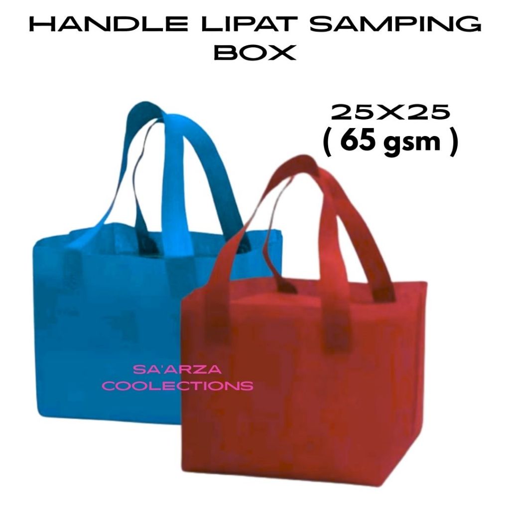 

HLS Box Ukuran 25x25 Isi 12pcs Tas Goodiebag,Tas Sovenir,Tas Multi Fungsi,Tas Besek,Tas Ktak Nasi