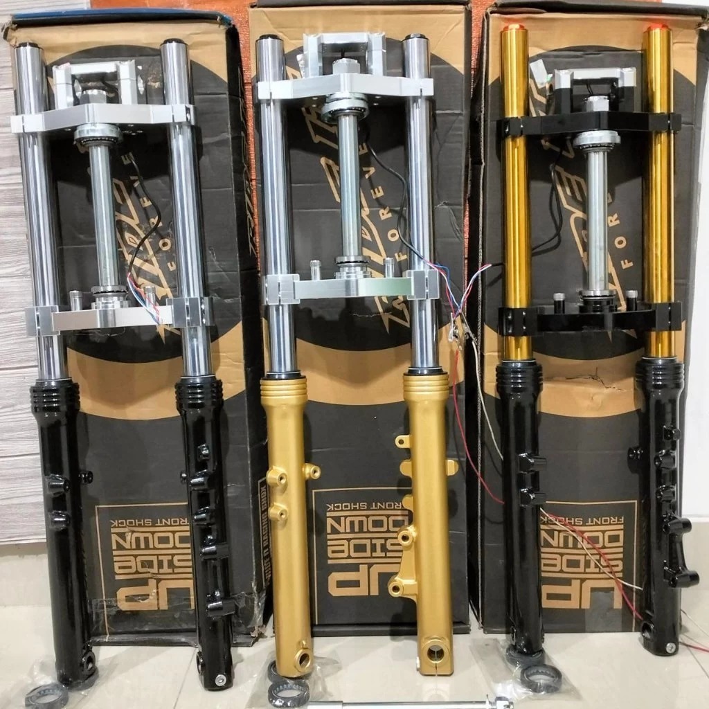 Shock Skok Depan Ride it Ninja RR R AS Gold PNP Honda GL MP Tiger AS Gold Crom