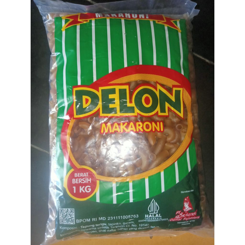 

makaroni Delon/makaroni mentah/makaroni 1kg