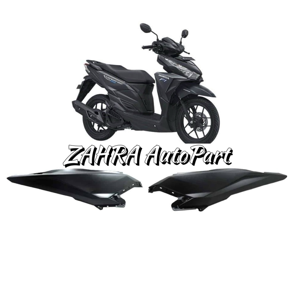 Cover RL Body belakang samping kanan kiri vario led 125 150 Old K59 Tahun 2012-2018 Black matte Hita