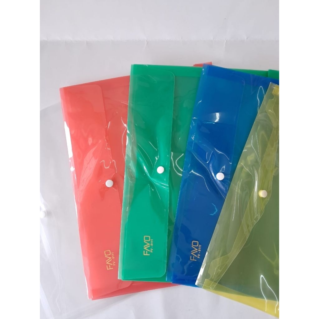 

Stopmap atau map plastik kancing ukuran folio/F4 satuan