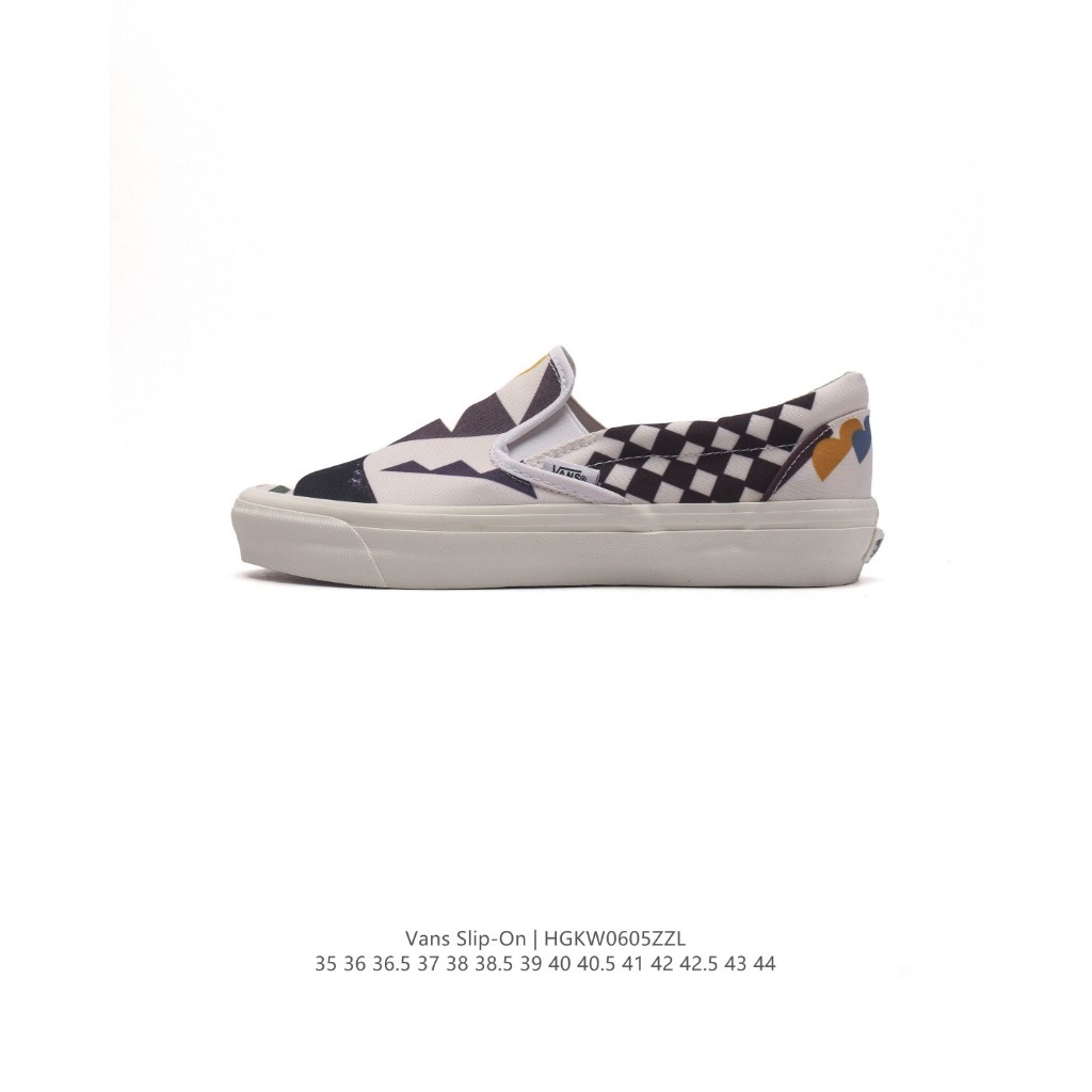 MoMA X Vans Slip On Vasily Kandinsky Orange Cream VN0A4U381ID Sneakers Original Premium Unisex Sepat