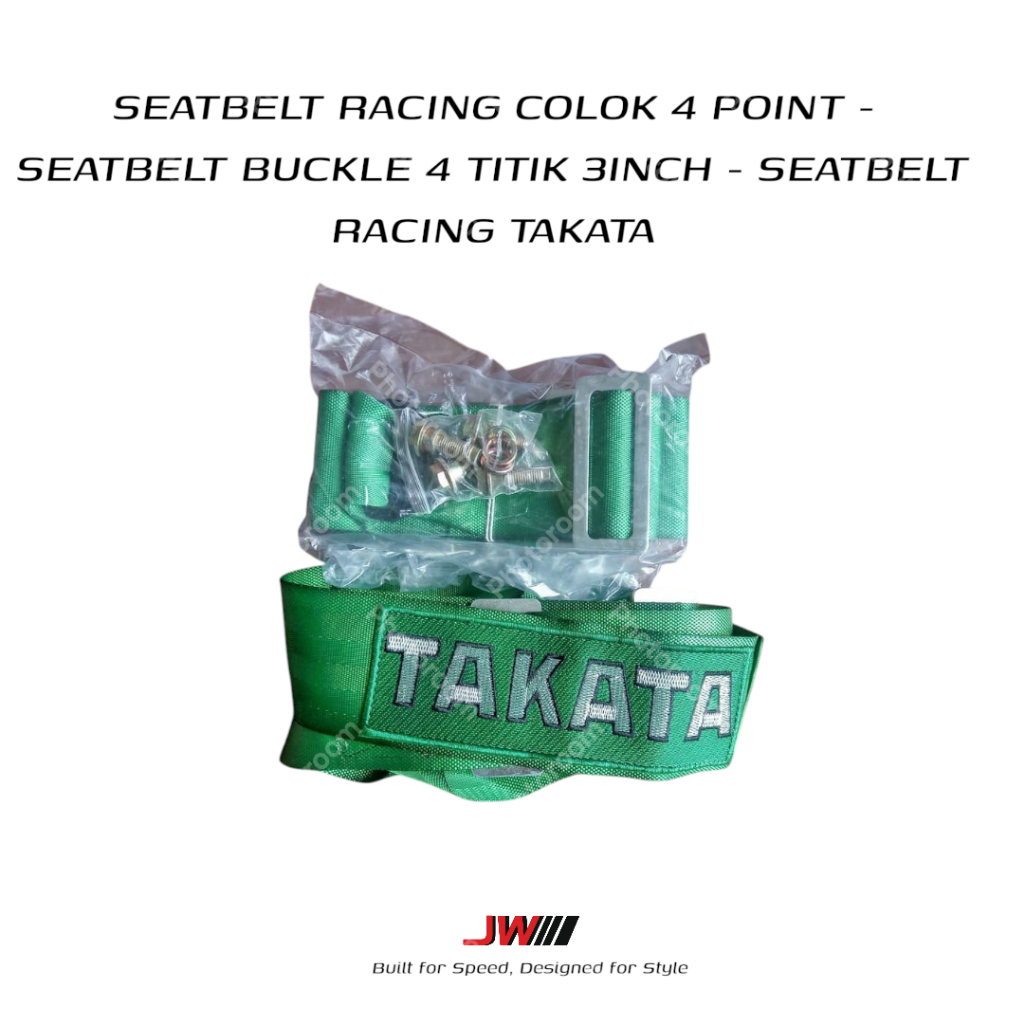 SEATBELT RACING COLOK 4 POINT - SEATBELT BUCKLE 4 TITIK 3INCH - SEATBELT RACING TAKATA
