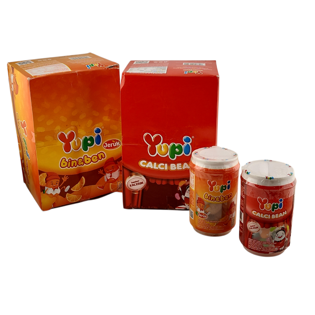 

Yupi Calci Bean , Bin&Ben BOX - Netto 70 gr x 6 pcs