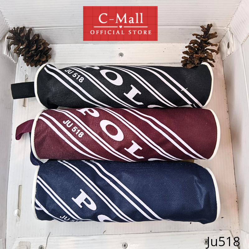 

C-MALL Tempat Pensil Kain Resleting Pencil Case POLO JU 518 Bulat ( Pcs ) [ Original ]