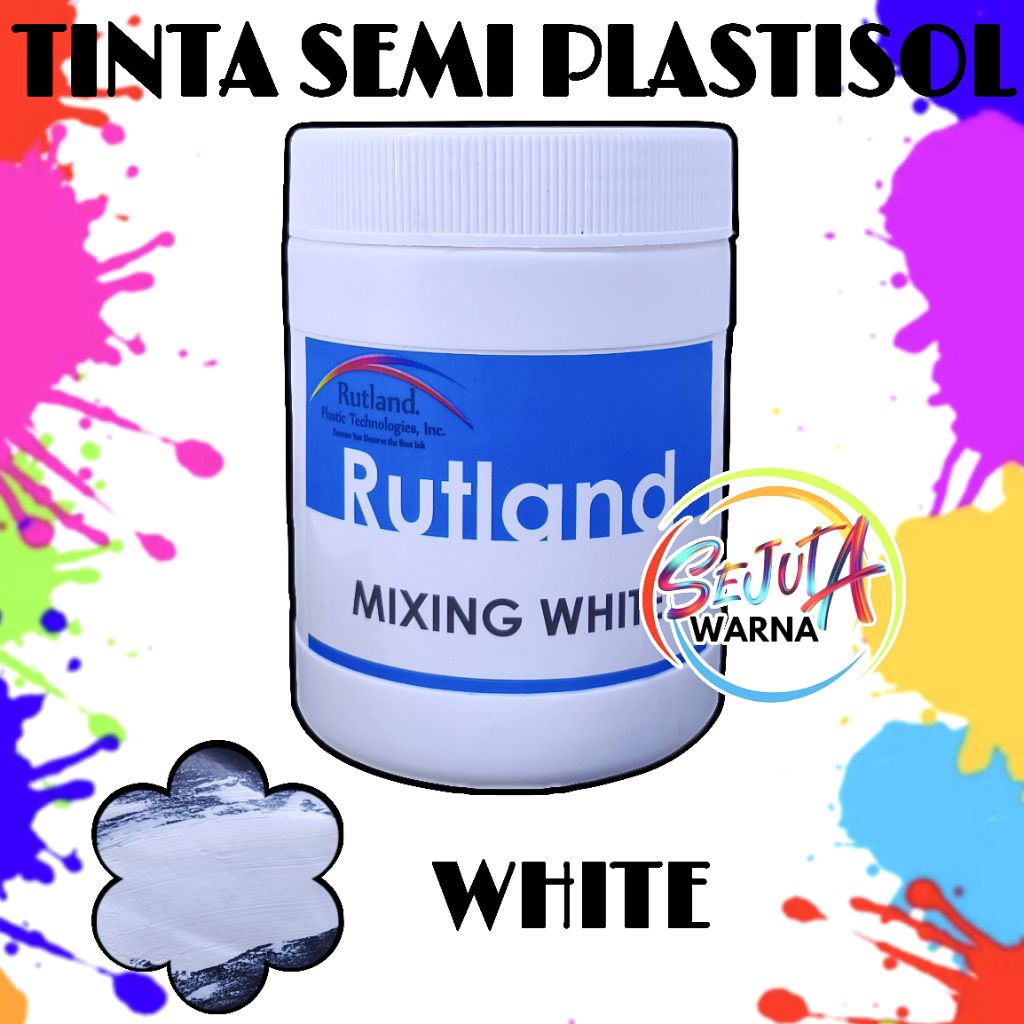 

RUTLAND TINTA SEMI PLASTISOL MIXING WHITE CAT SABLON 500GR