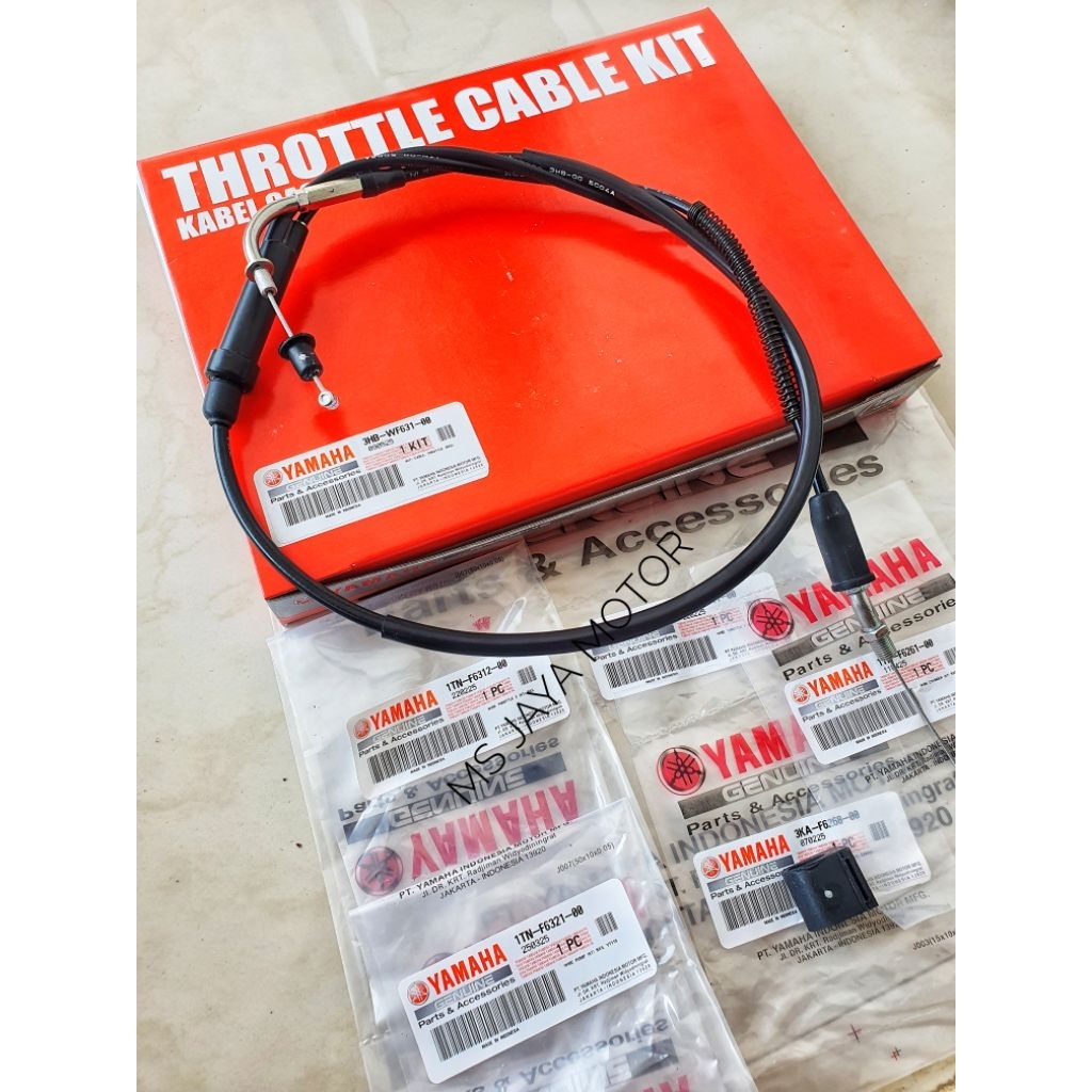 KABEL GAS ORI YAMAHA RXS RX KING TUA COBRA RX SPESIAL YT115 YT-115 ORIGINAL 3HB-WF631-00