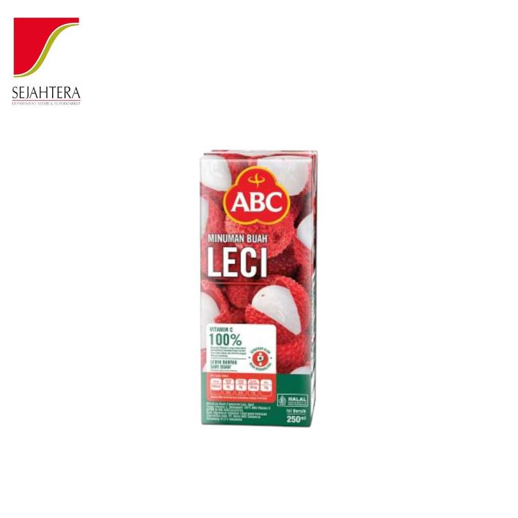 ABC JUICE LYCHEE 250ml / ABC Jus Leci Kotak Segar & Manis - Enak untuk Anak