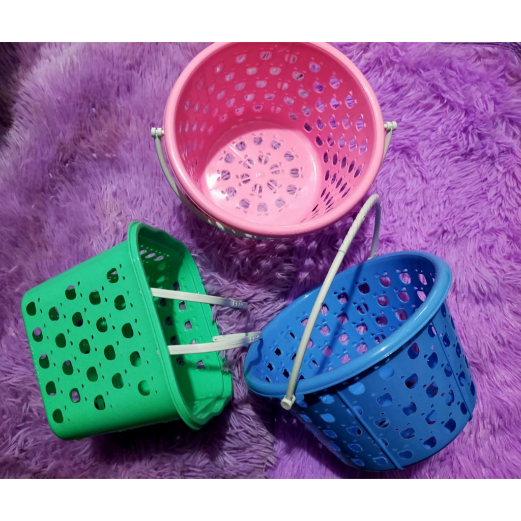 KERANJANG KECIL PLASTIK/ KERANJANG WARNA SERBAGUNA/ KERANJANG SABUN