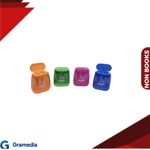 

Gramedia Medan - Rautan Estudee Square Sharpener with Lid Two Holes
