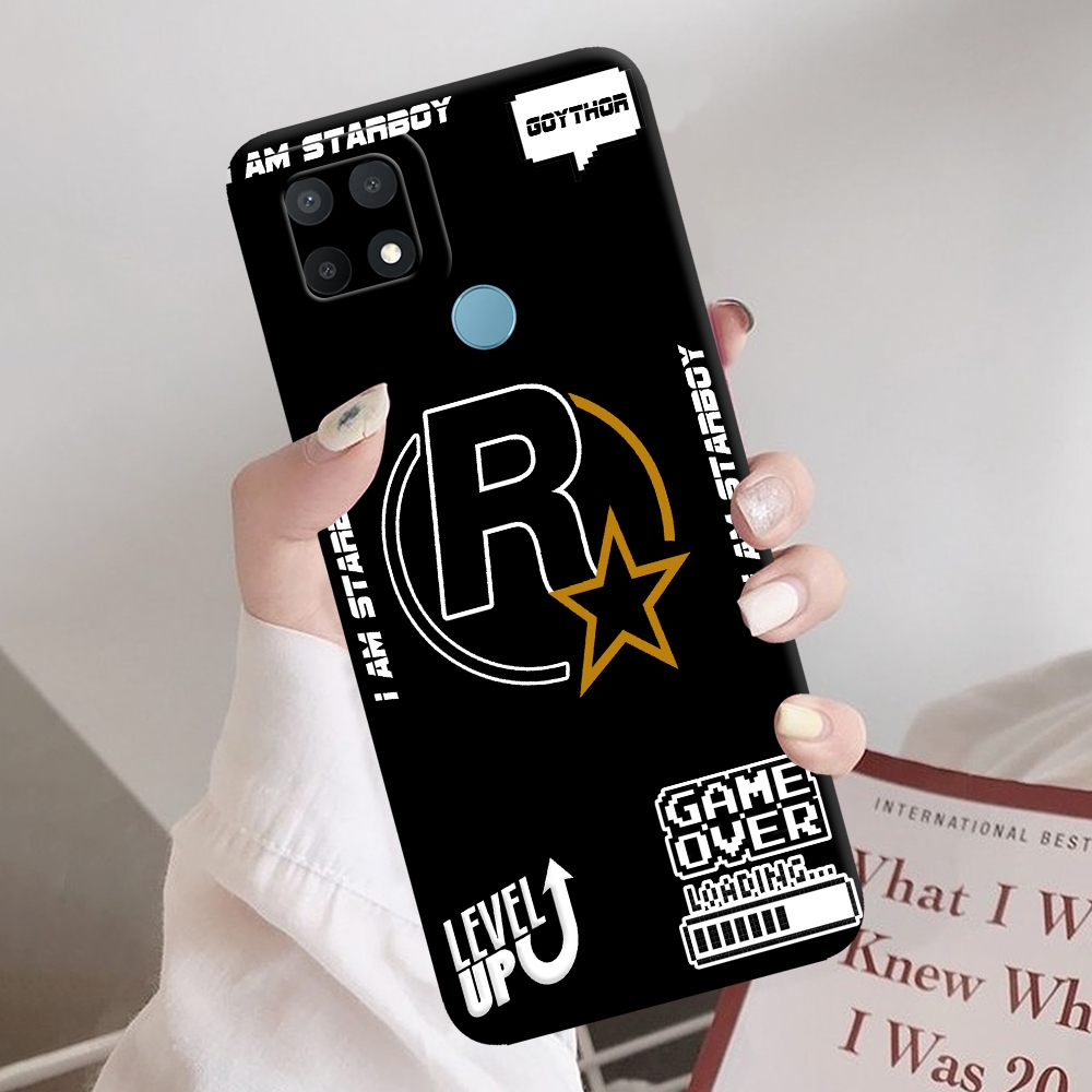 Premium Case Mewah Oppo A15 - A15S Full Cover Casing Ponsel Desain R Star Cool Softcase Pro Camera S