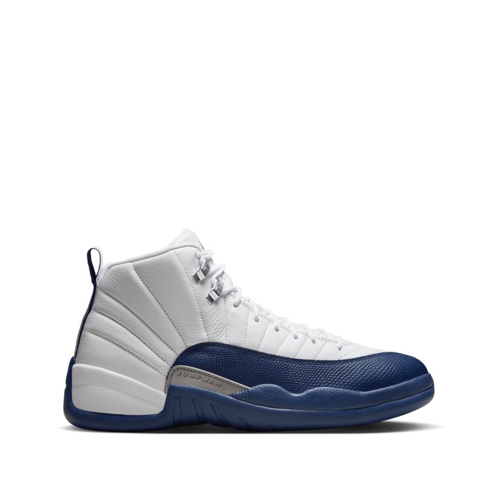 Nike AIR JORDAN 12 RETRO White French Blue-metallic Silver Casual Men's Shoes Original