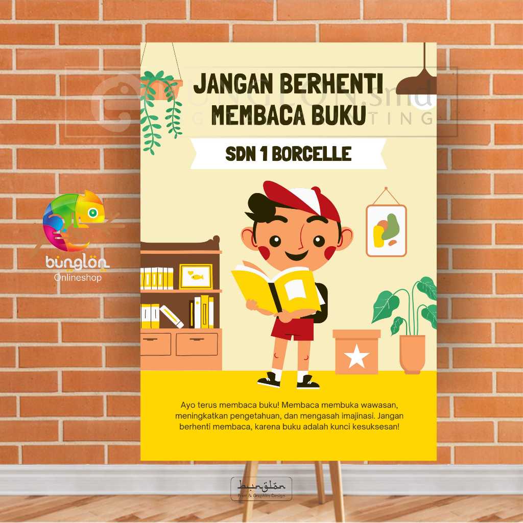 

Poster Jangan Berhenti Membaca Buku