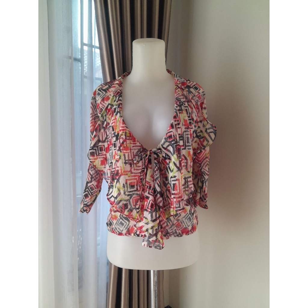 Outer Sifon Transparant, Cardigan sifon, Outer Abstrak