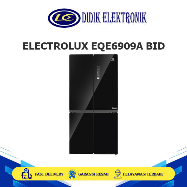 ELECTROLUX EQE6909A-BID Kulkas 4 Pintu 622L QuickFreeze EQE6909ABID EQE6909A BID
