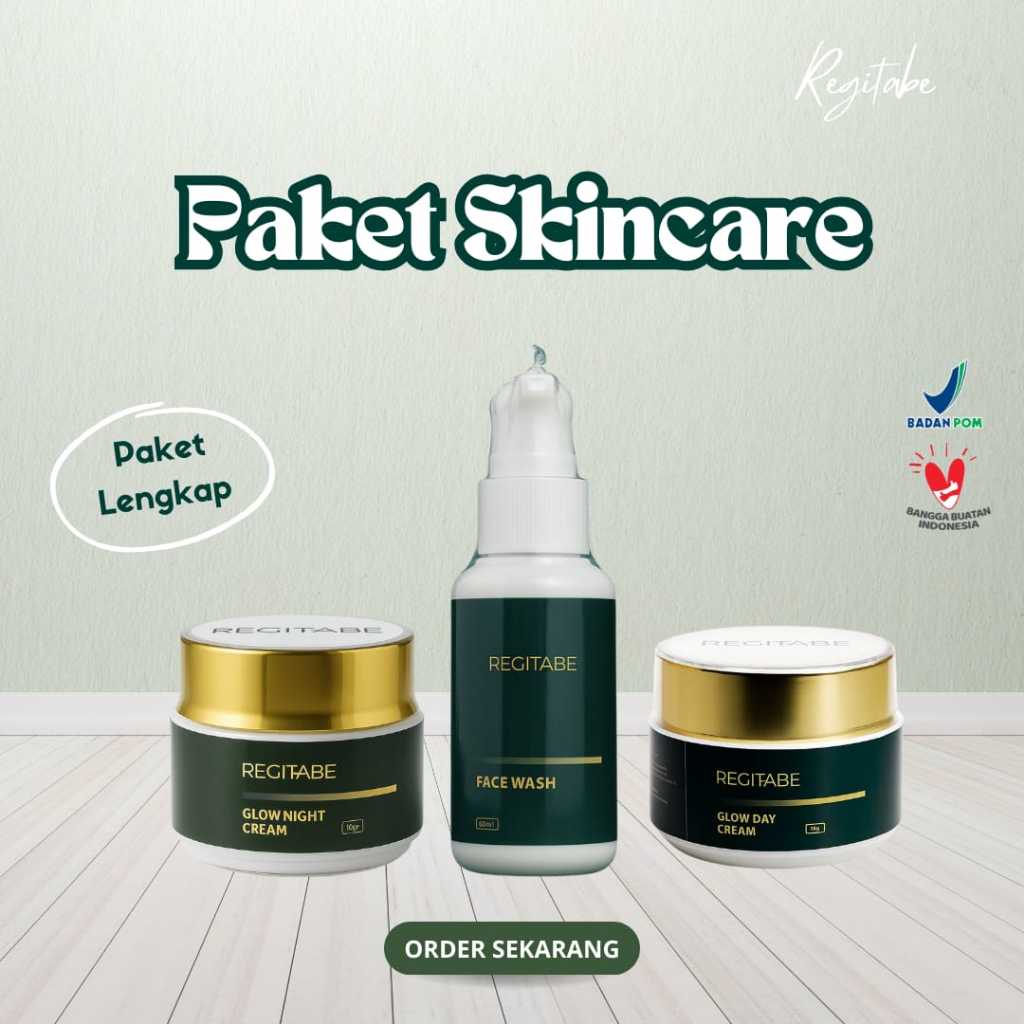 ( Spesial Lauching ) Regitabe Skincare Paket Booster Mencerahkan wajah