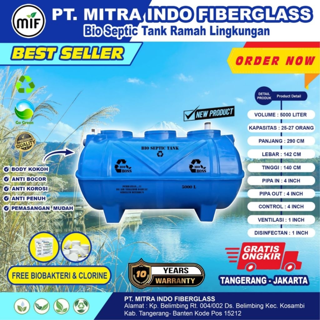 Septic tank 5000 liter BIO BOSS