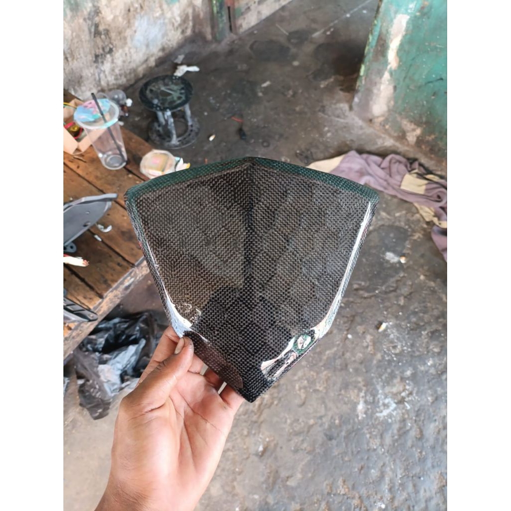 VISOR KARBON KEVLAR HEXAGON VARIO LED OLD 125/150