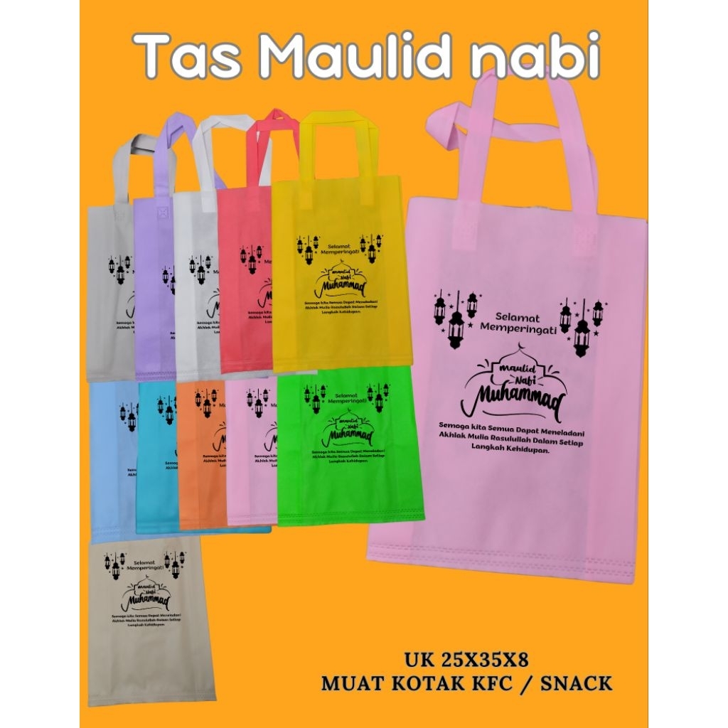 

tas maulid nabi muhammad , tas maulid nabi , tas acara maulid , tas souvenir maulid , tas sablon maulid nabi